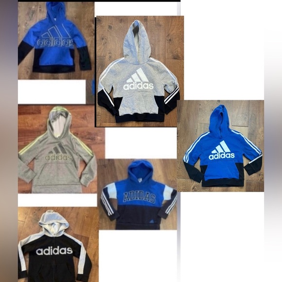 Adidas unisex boy girl hoodie small/8bundle lot 6 total
